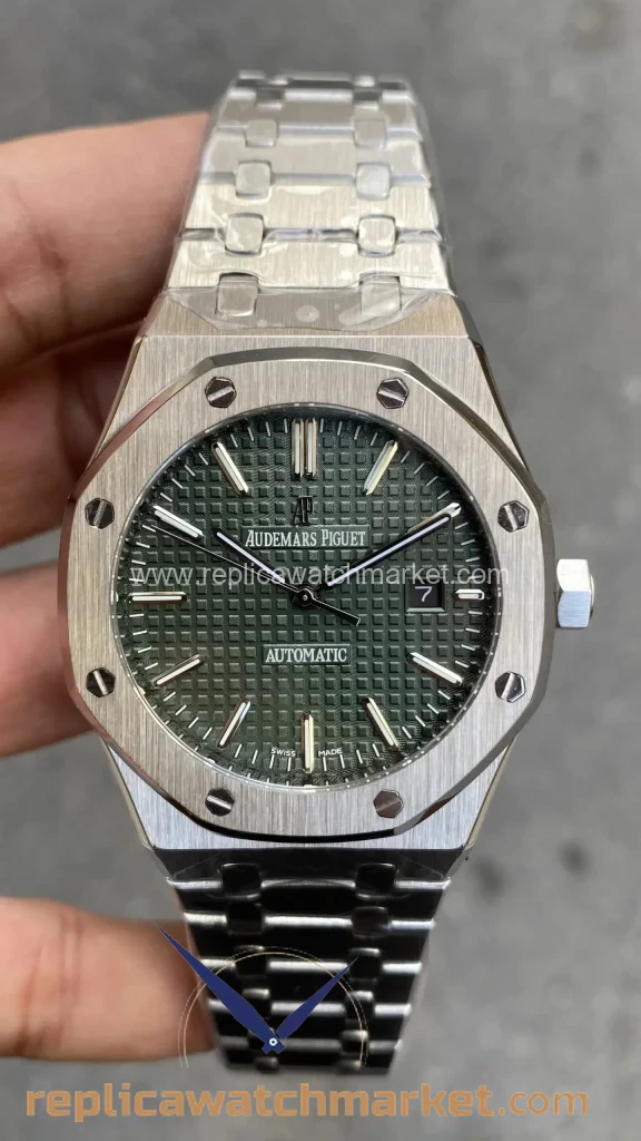 Replica Audemars Piguet Royal Oak 15510ST — Green Dial Automatic Steel Case 41 mm — product view 1