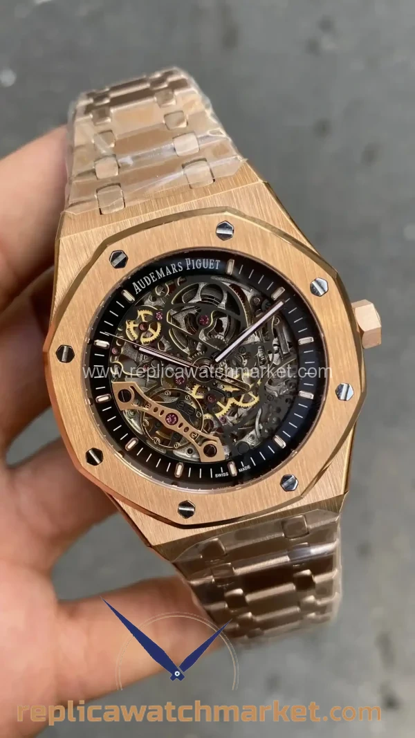 Replica_Audemars_Piguet_Royal_Oak_Skeleton_15407OR_Double_Balance_Automatic_Rose_Gold_Case_41_mm_2