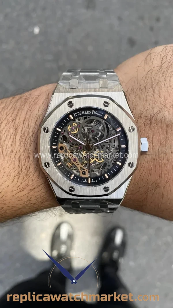 Replica_Audemars_Piguet_Royal_Oak_Skeleton_15407OST_Double_Balance_Automatic_Steel_Case_41_mm_3