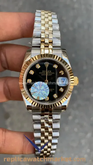 Rolex Datejust 31毫米复刻腕表 — 石黑色表盘、金钢双色 Jubilee 表链 — 产品视图 1