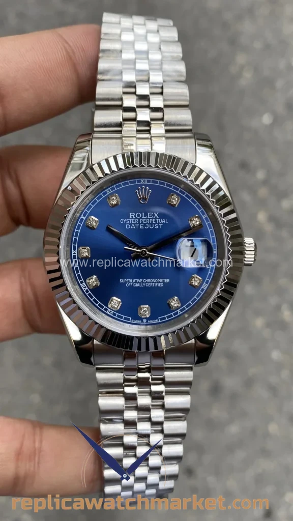 Replica Rolex Datejust 126334 — Blue Diamond Jubilee 41 mm — product view 1