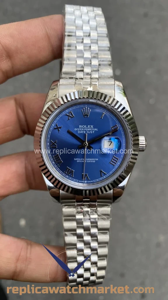Replica Rolex Datejust 126334 — Azzurro Blue Jubilee 41 mm — product view 1