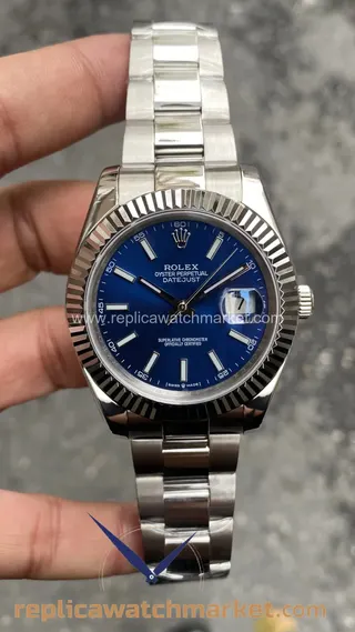 Replika Rolex Datejust 126334 — Mavi Kadran Oyster 41 mm — ürün görünümü 1