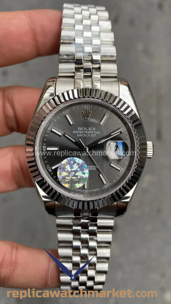 Replica Rolex Datejust 126334 — Rhodium Dial Jubilee 41 mm — product view 1