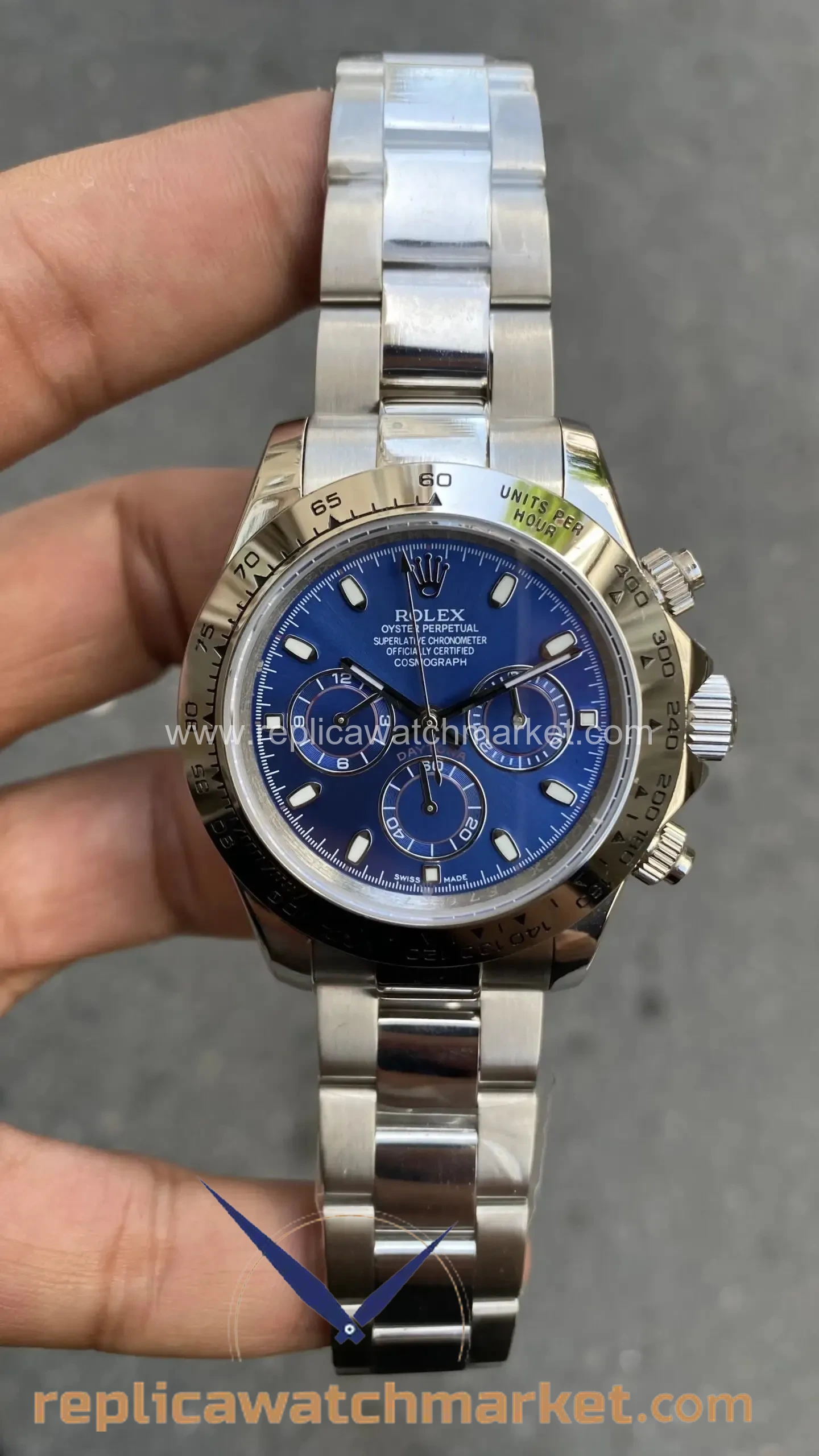 Replica Rolex Daytona 116509 — Blue Dial 40 mm — product view 1