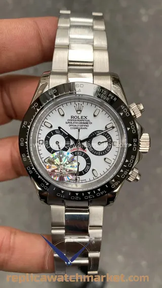 Replika Rolex Daytona 116500LN — Beyaz “Panda” kadran 40 mm — ürün görünümü 1