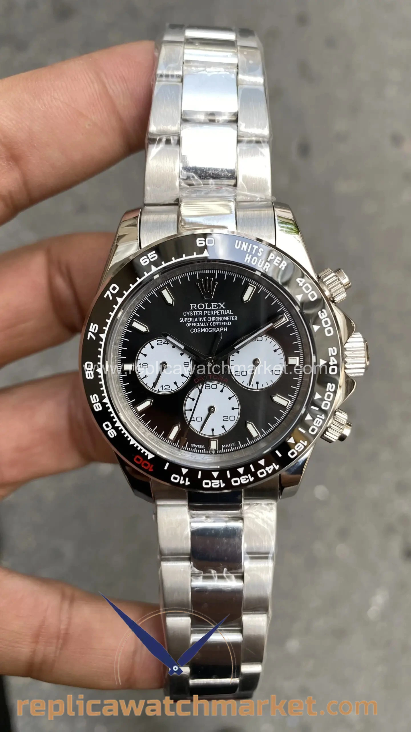 Replica Rolex Cosmograph Daytona 126529LN — Le Mans Black Dial 40 mm — product view 1