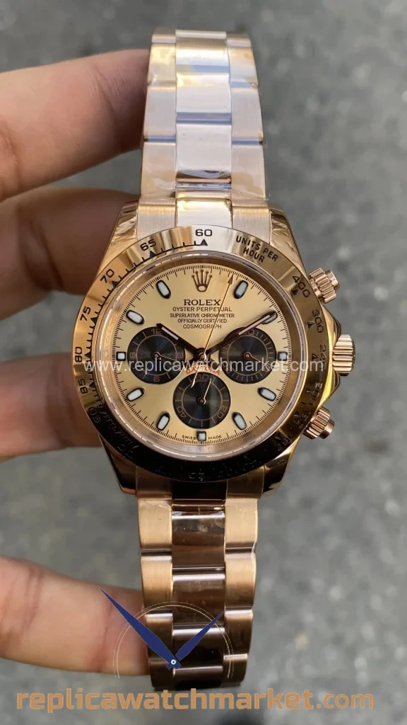 Replica Rolex Daytona 126505 — Sundust Dial Everose 40 mm — product view 1