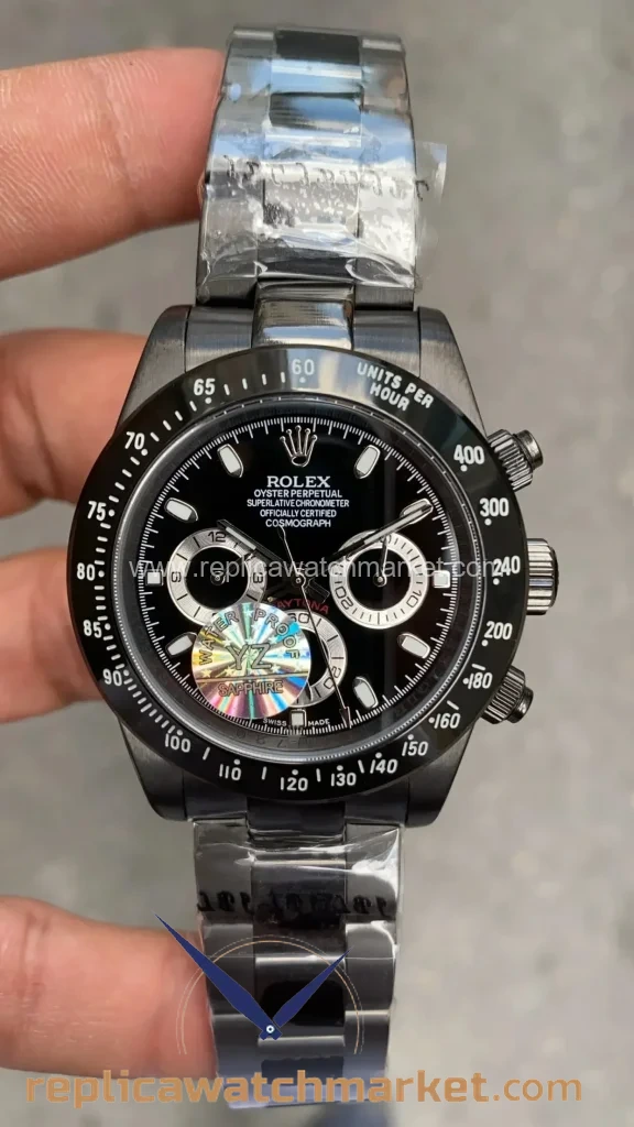 Replica Rolex Daytona — Venom PVD Black 40 mm — product view 1