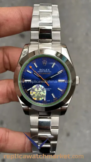 Replika Rolex Milgauss 116400 — Z-Blue kadran 40 mm — ürün görünümü 1