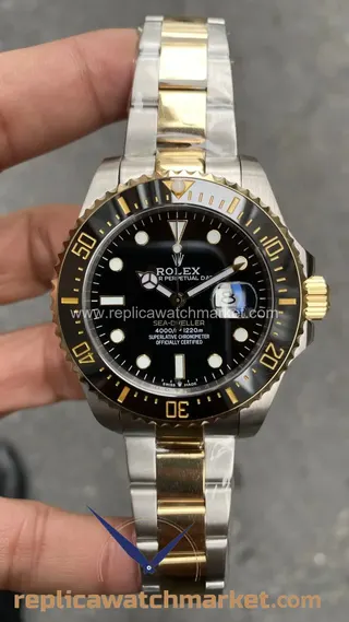 Replika Rolex Sea-Dweller 126603 çift renk altın 43 mm — ürün görünümü 1