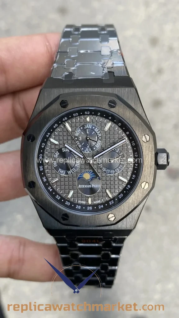 Replica Audemars Piguet Royal Oak Perpetual Calendar 26579CE — Black Ceramic Black Dial 42 mm — product view 1