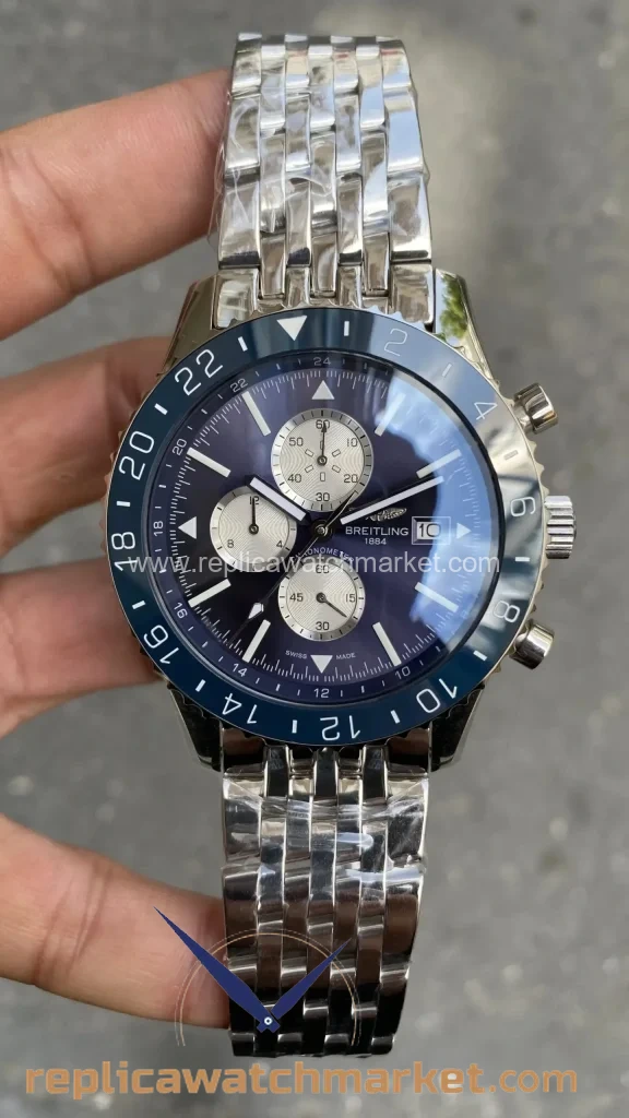Replica Breitling Chronoliner — Blue Dial 46 mm — product view 1