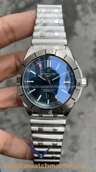 Replika Breitling Chronomat GMT — Mavi Kadran 42 mm — ürün görünümü 1