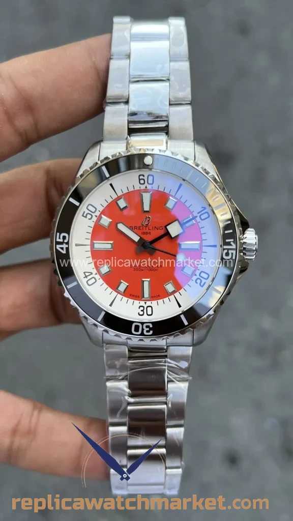 Replica Breitling New Superocean Automatic Red Dial 44 mm — product view 1