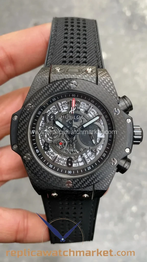 Replica Hublot Big Bang Unico King Black Rubber Black PVD Case 45 mm — product view 1