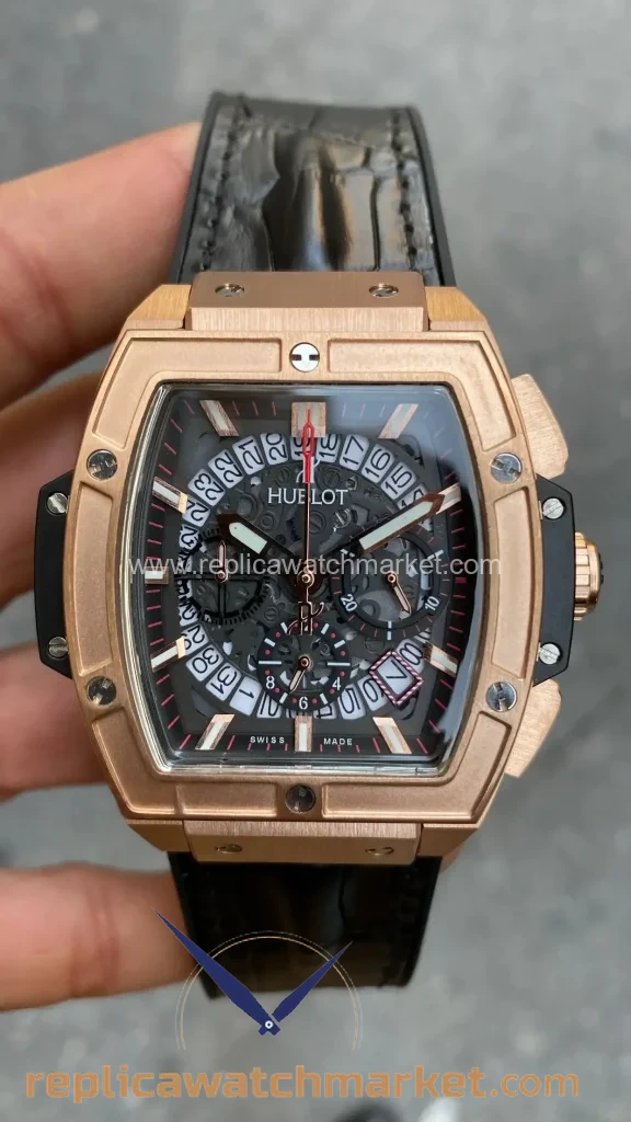 Replica Hublot Senna Champion 88 MP-06 Rose Case Rose Bezel 42 mm — product view 1