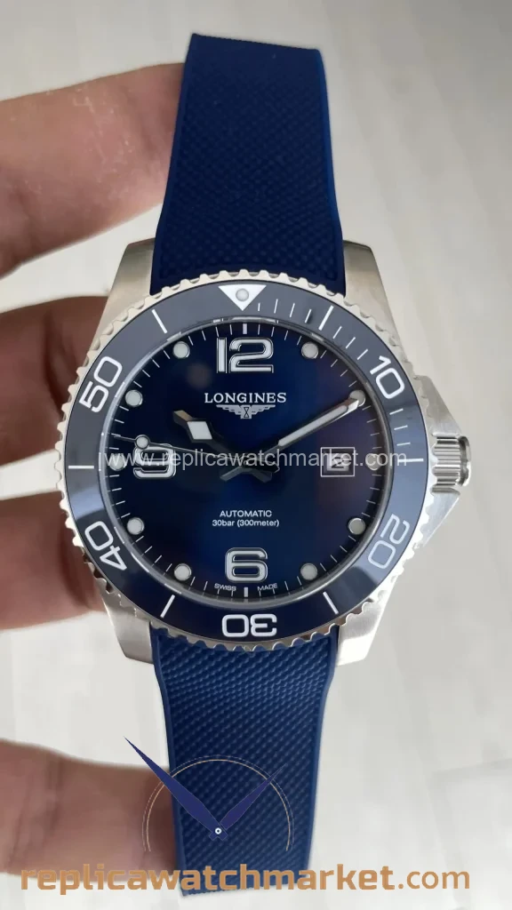Replica Longines HydroConquest Rubber Blue Dial 41 mm — product view 1