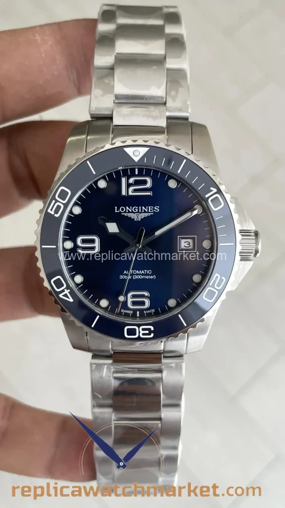 Replica Longines HydroConquest Steel Case Blue Dial 41 mm — product view 1
