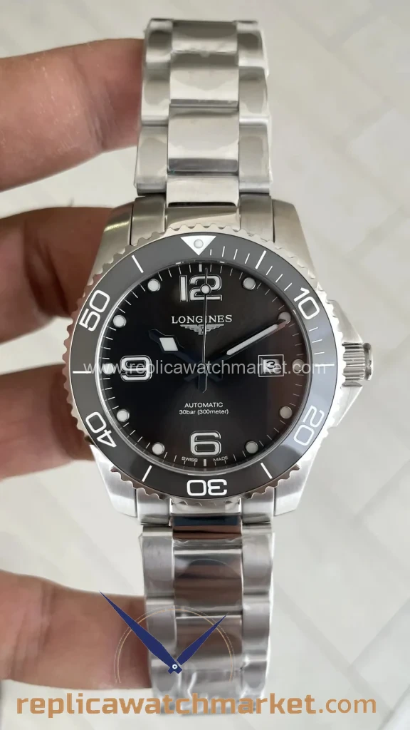 Replica Longines HydroConquest Steel Case Grey Dial 41 mm — product view 1