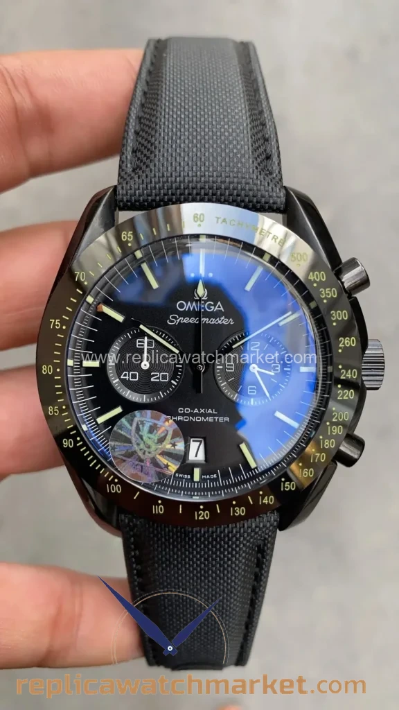 Replica Omega Speedmaster Dark Side of the Moon PVD Black 44 mm — product view 1