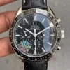 Replica_Omega_Speedmaster_Racing_Co_Axial_Master_Chronometer_Black_dial_Leather_Band_43_mm_1
