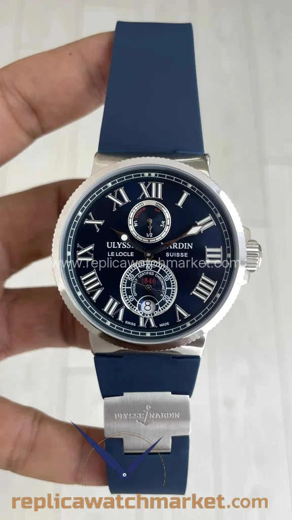 Replica Ulysse Nardin Maxi Marine — Steel Case Blue Dial — product view 1