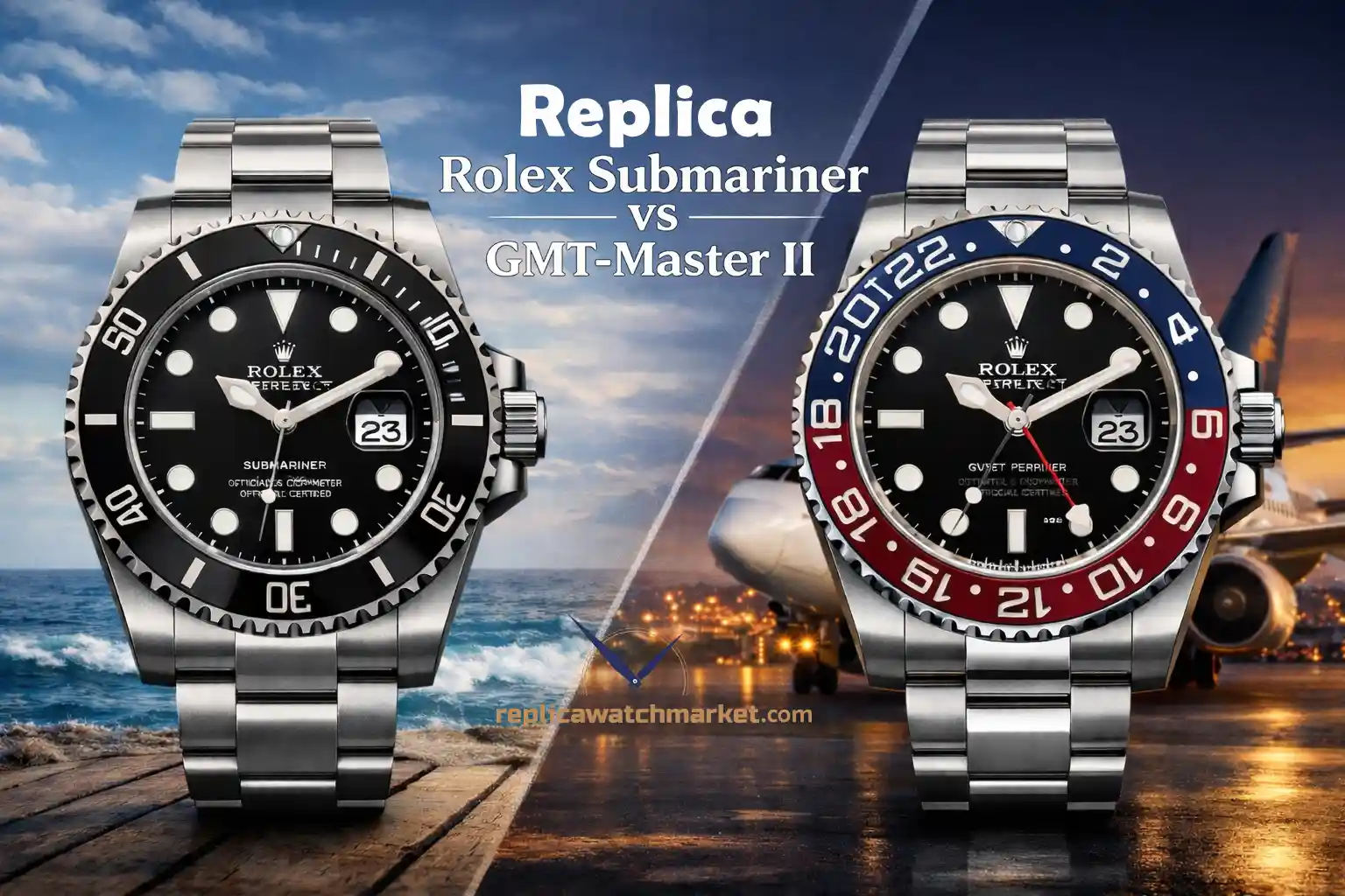 Replica Rolex Submariner vs GMT-Master-II