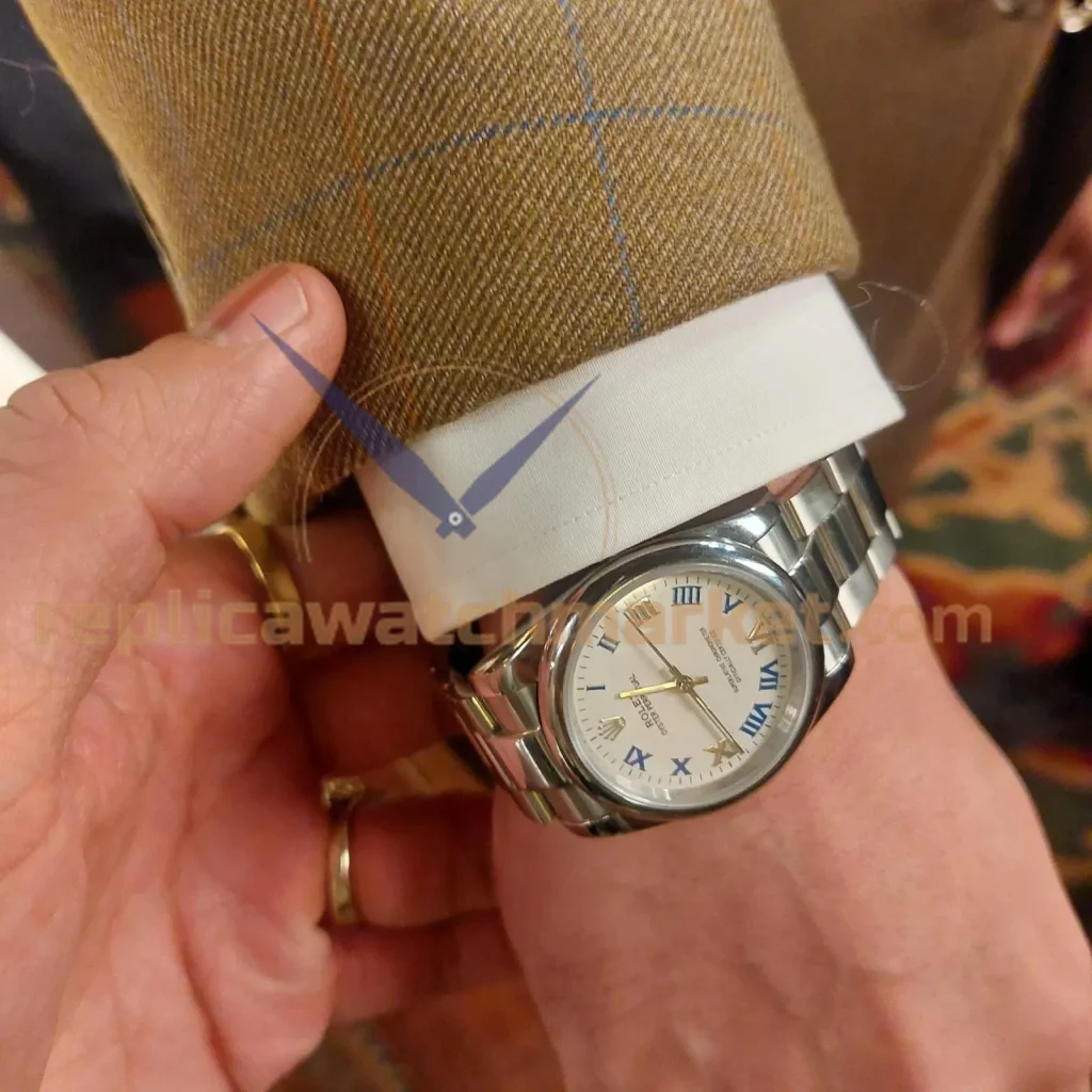 Archival on-set wristwatch usage during professional filming